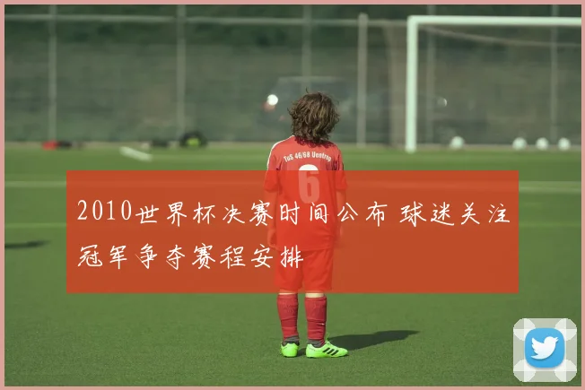 2010世界杯决赛时间公布 球迷关注冠军争夺赛程安排